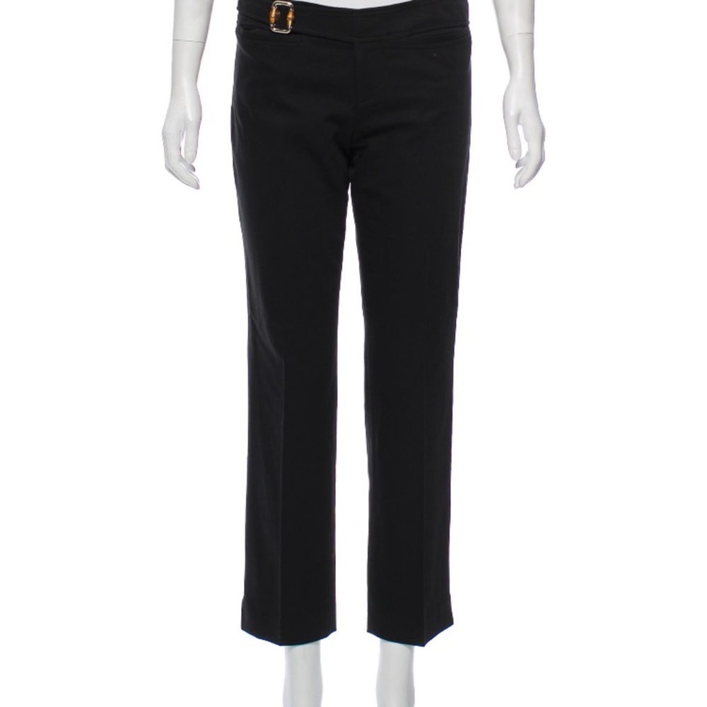 Black Gucci Mid-rise pants